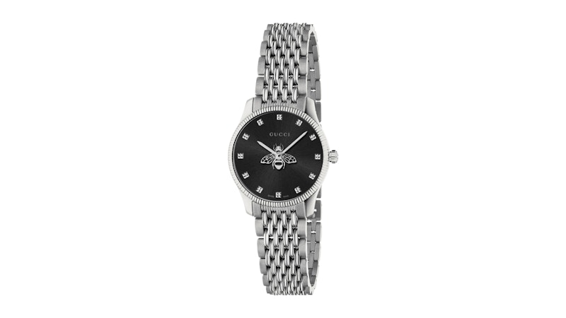 Gucci Women's G-Timeless Bee Black Dial Watch YA1265020 16mm in