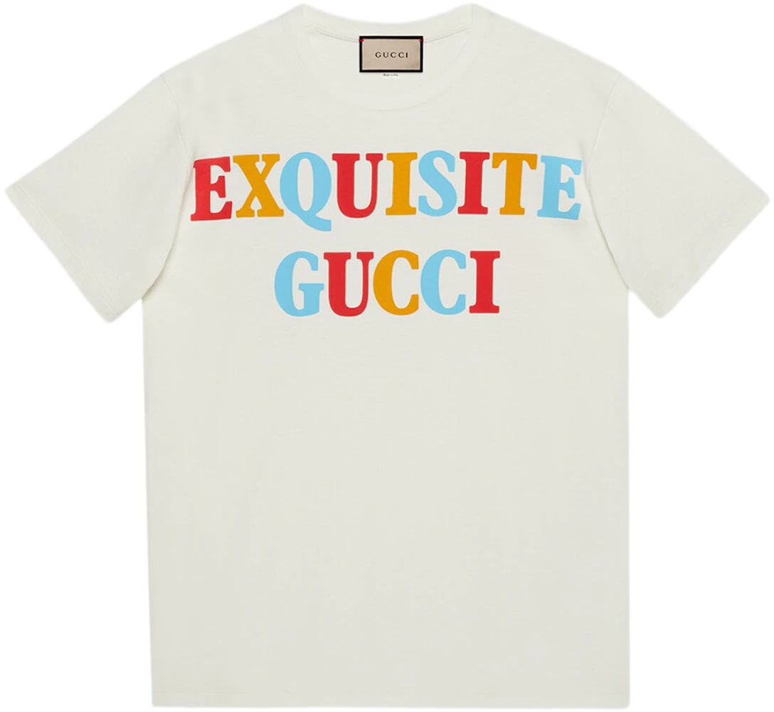 tømrer Bølle Bore Gucci Women's Oversized Exquisite Gucci Heavy Cotton Jersey T-Shirt Off  White/Multi - SS23 - US