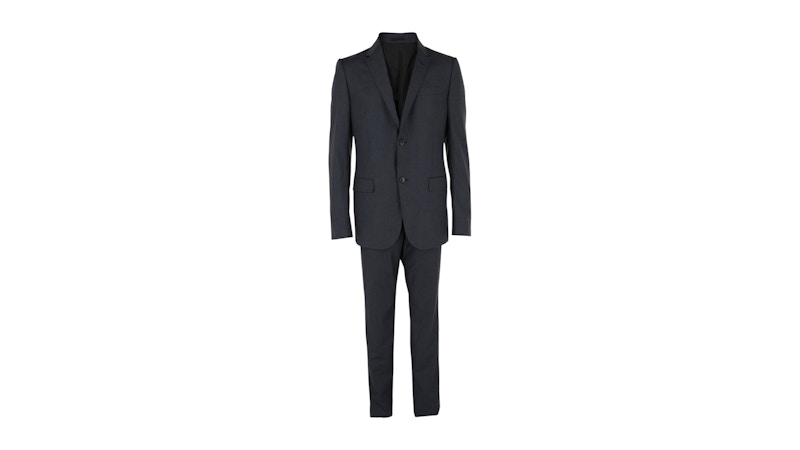 Gucci Wool Pin Dot Suit Grey