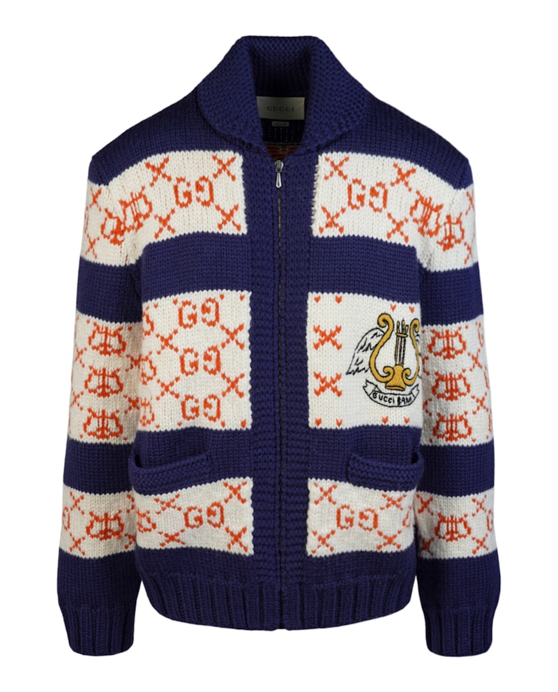 Gucci Wool Sweater Blue/White
