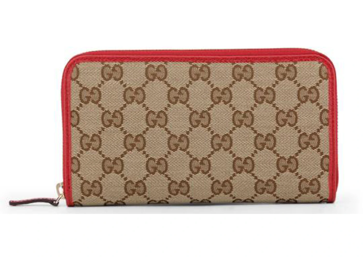 Gucci zip around wallet red Clearance