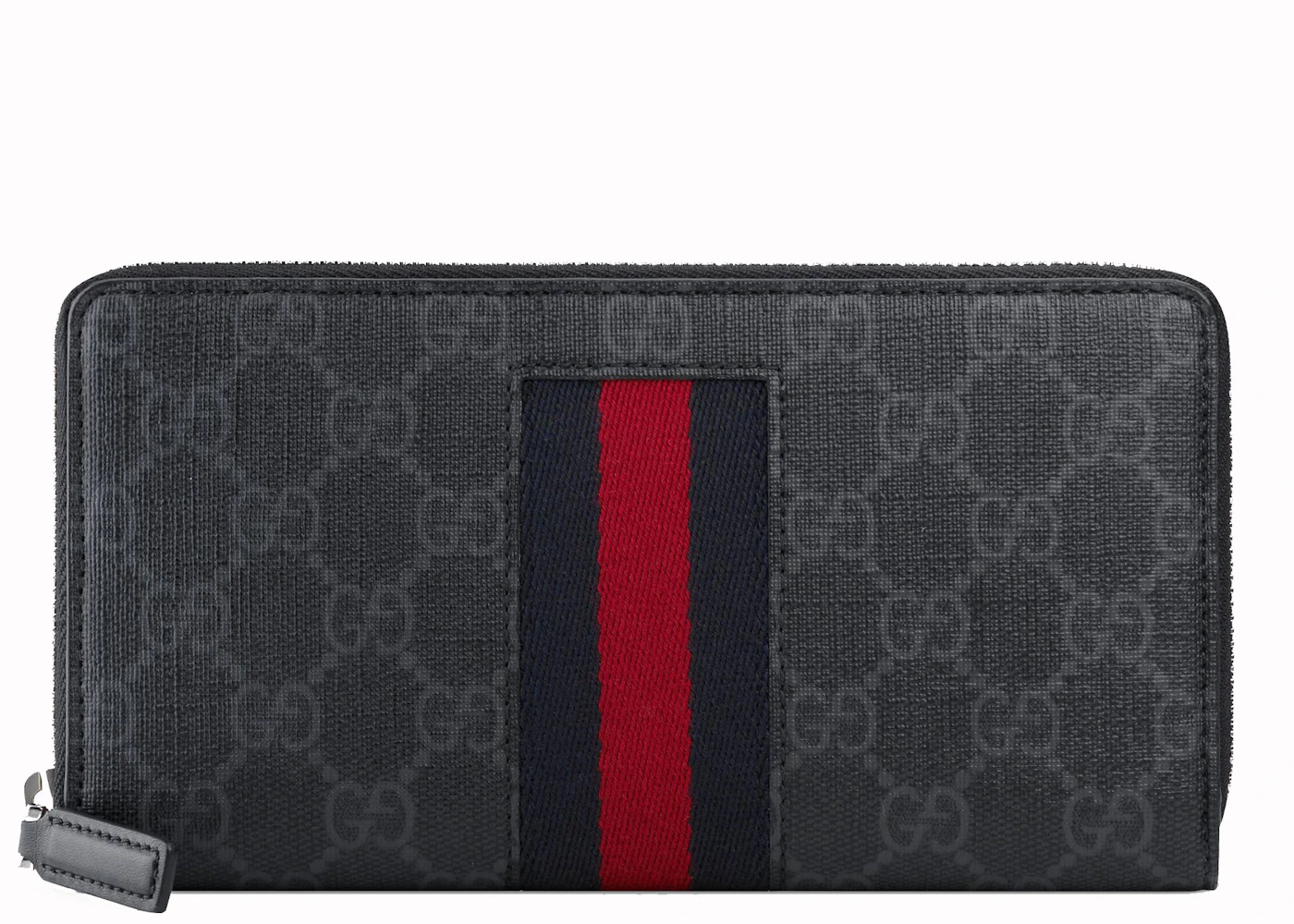 Gucci GG Supreme Web Zip Around Wallet (SHF-21820) – LuxeDH