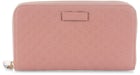 Portefeuille zippé Gucci Microguccissima Pink
