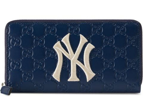 Gucci Zip Around Wallet NY Yankees 