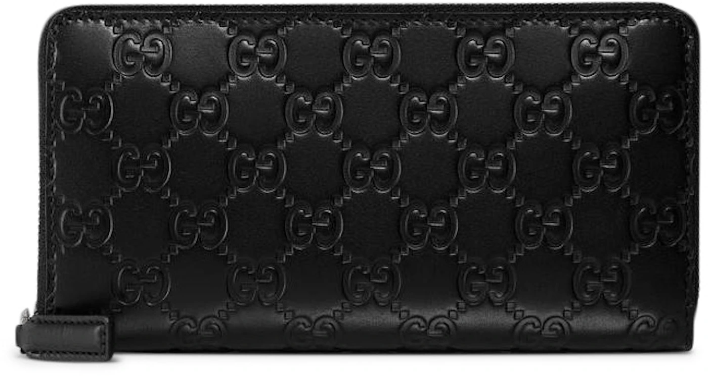 Gucci - Authenticated Wallet - Leather Black for Women, Never Worn, with Tag