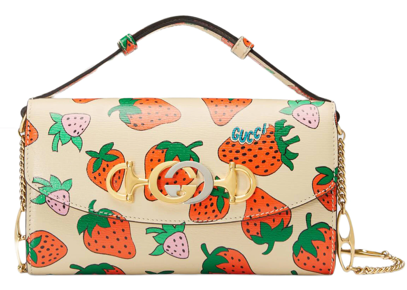 Gucci strawberry pouch Clearance