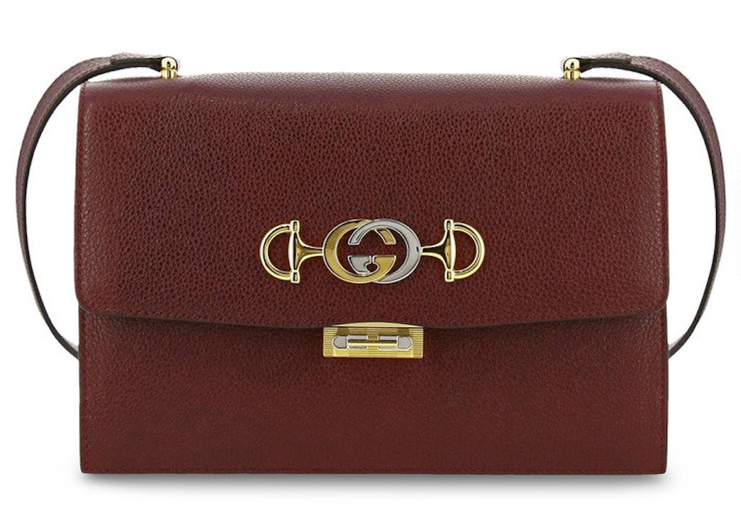 Pre-owned Gucci Zumi Shoulder Bag Small Burgundy