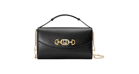 Gucci Zumi Shoulder Bag Smooth Leather Small Black