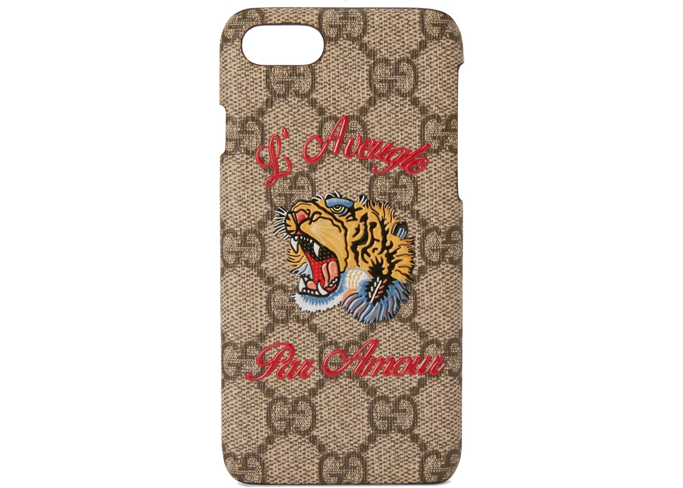 Gucci Iphone Case Supreme Gg Tiger 7 8 Beige In Coated Canvas Gucci Iphone Case Supreme Gg Tiger 7 8 Beige In Coated Canvas