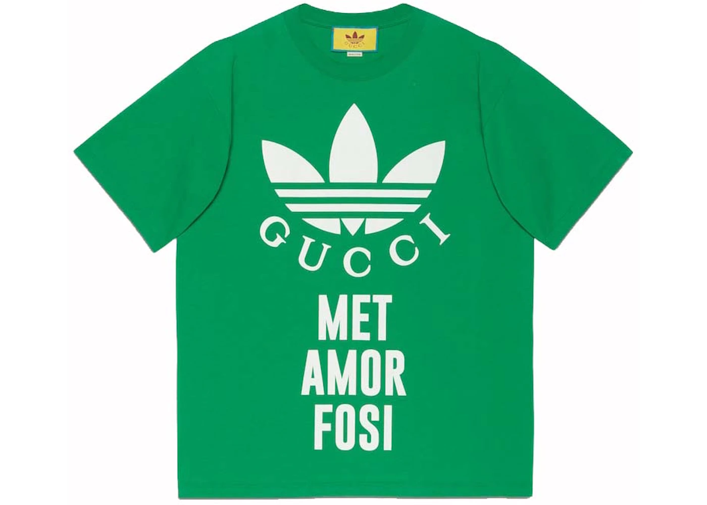 Gucci x Adidas Cotton Jersey T-Shirt Green Men's - US