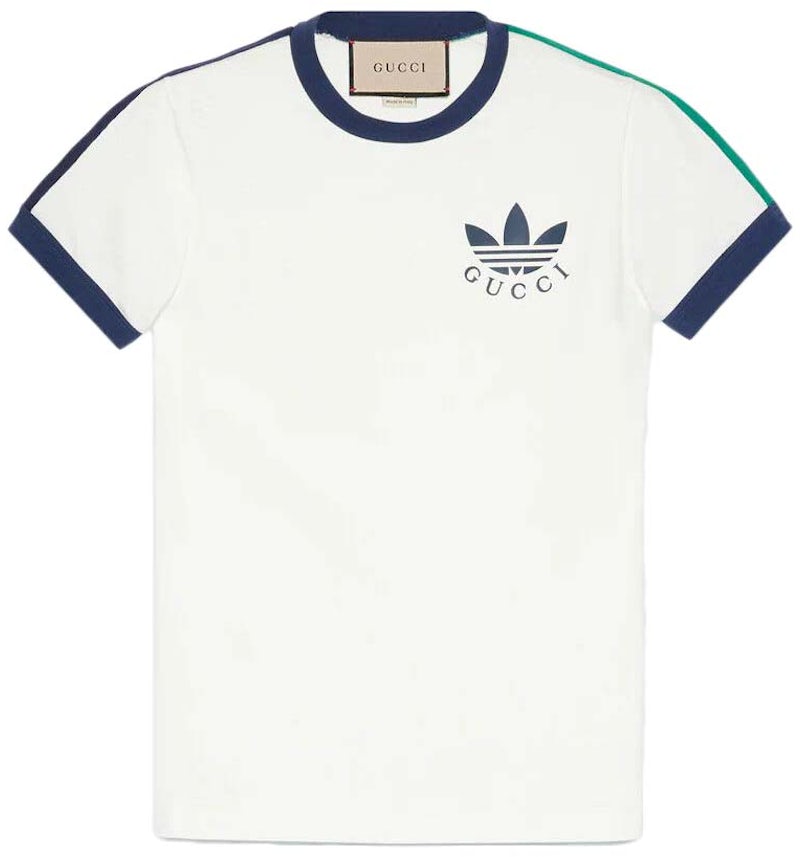Gucci x Adidas Logo T-Shirt White Men's - US