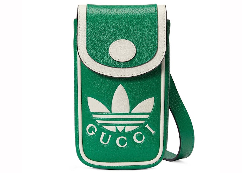 Gucci x adidas Mini Bag Green in Leather with Gold tone US