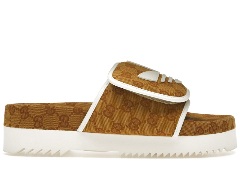 【ADIDAS】adidas x Gucci Monogram Slide★702412 UU010 6560 Buy Adidas x Gucci GG Platform Sandal 'Red Cotton Sponge
