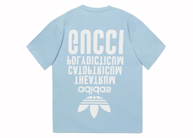 Gucci x Adidas T-Shirt Blue Men's - US