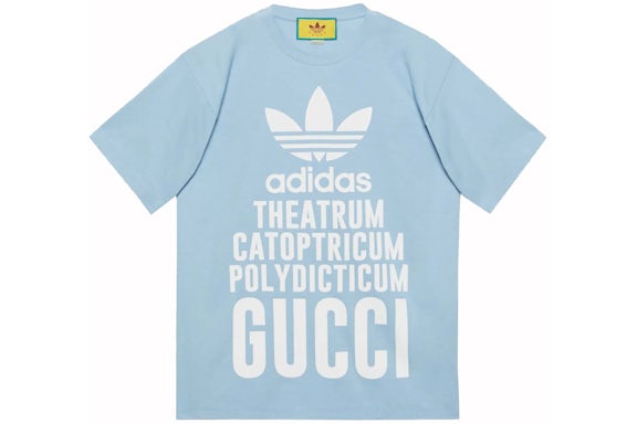 Gucci x Adidas T-Shirt Blue Men's - US