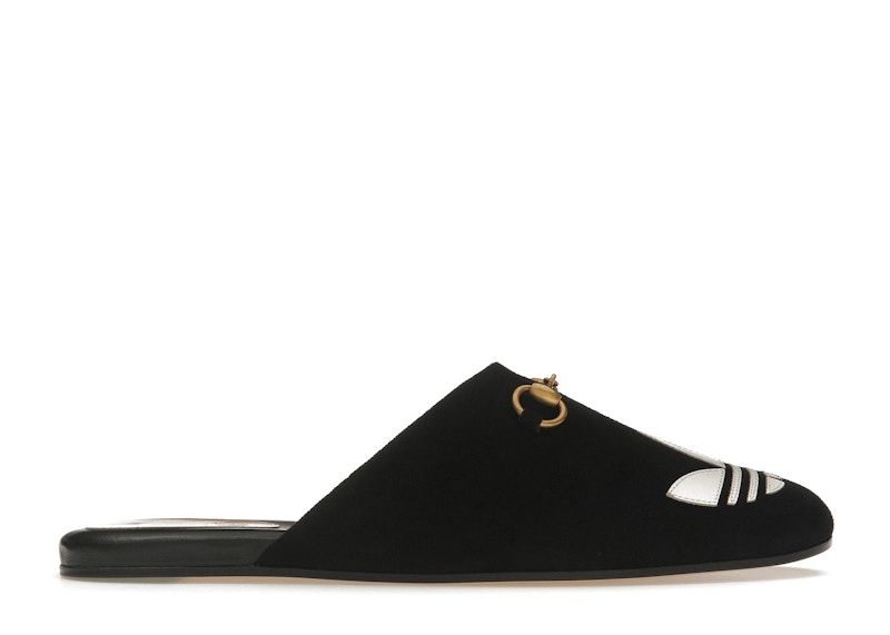Pre-owned Gucci X Adidas Trefoil Slipper (women's) Sneakers In Black