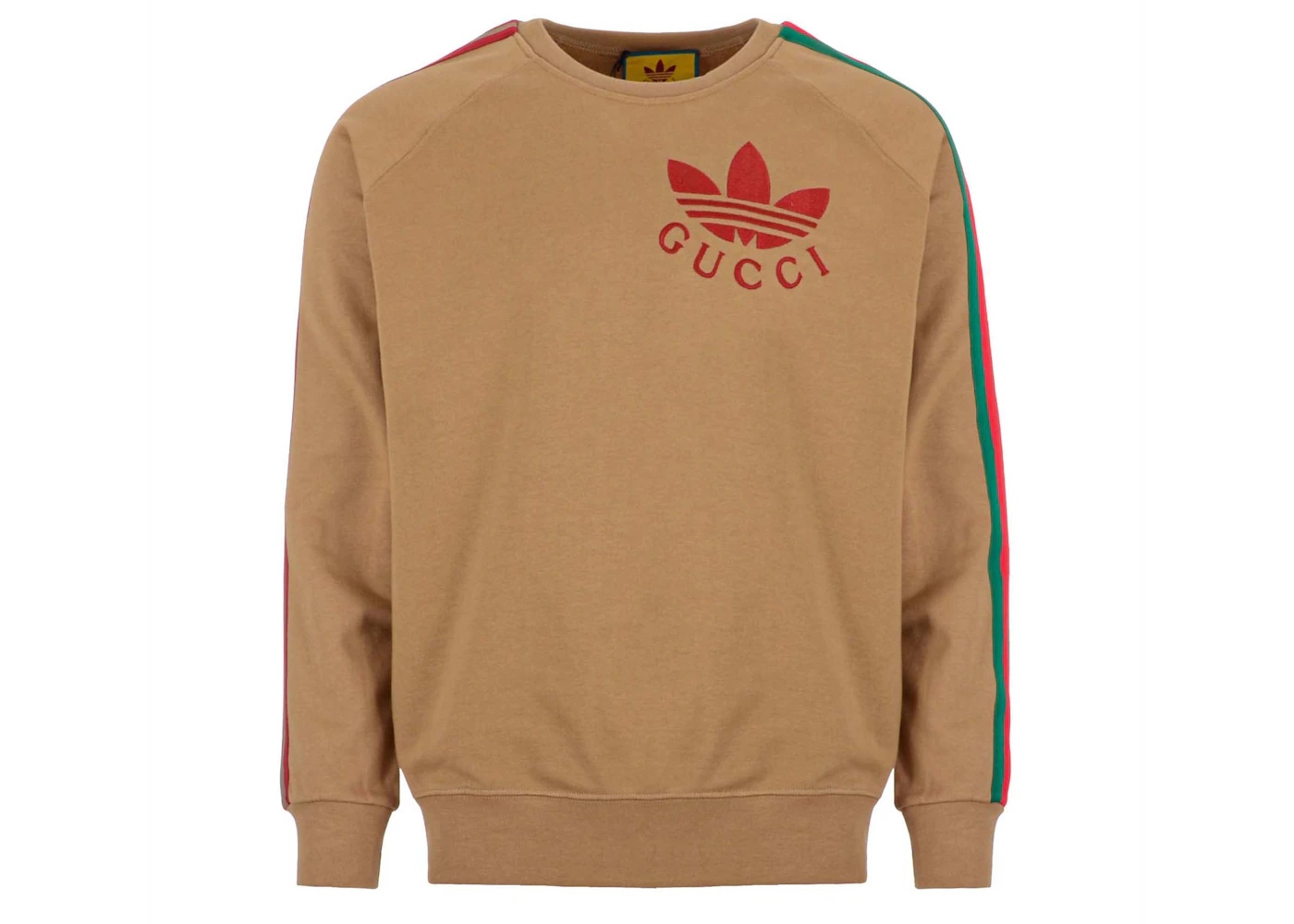 Gucci x Adidas Trefoil Sweatshirt Beige Men's US