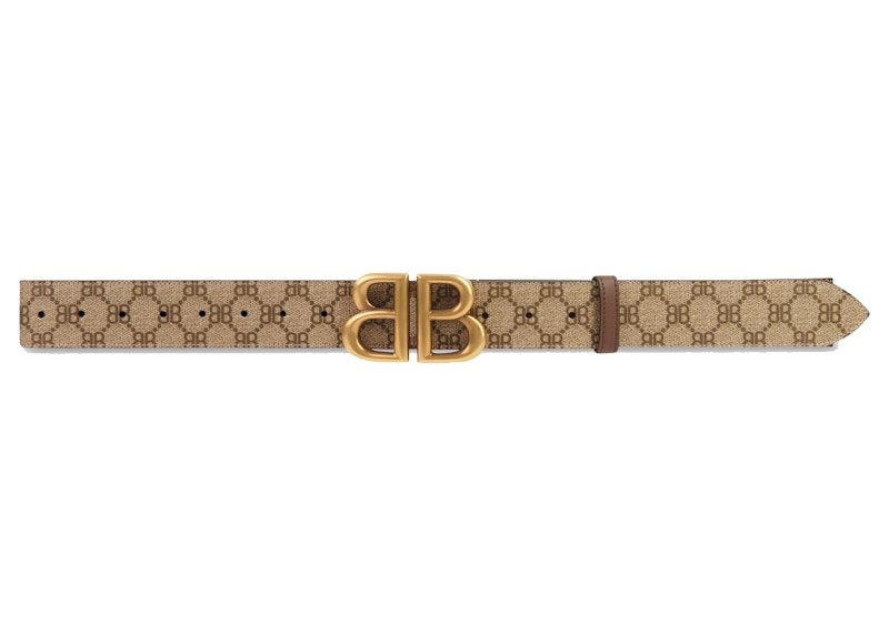 Gucci x Balenciaga The Hacker Project BB Belt Beige