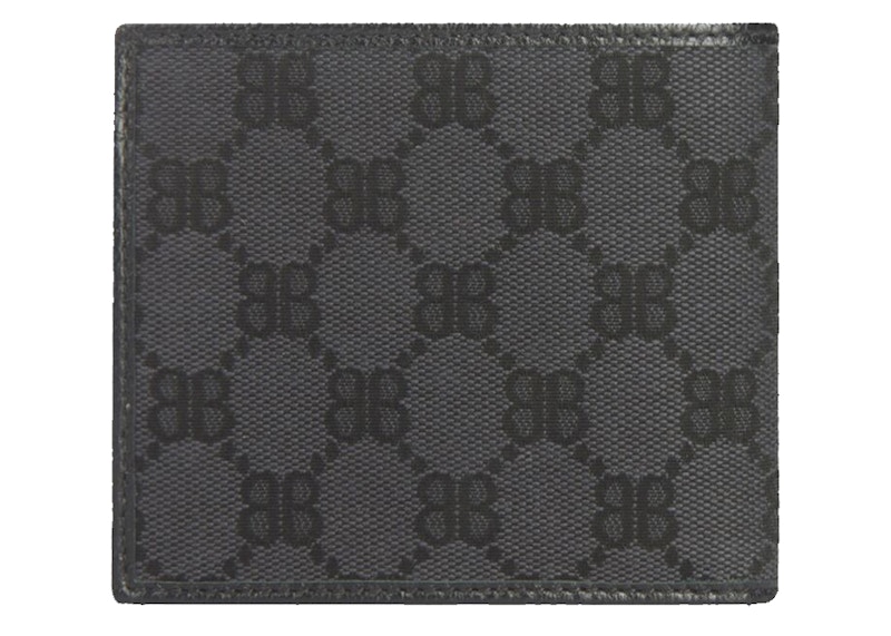 Gucci x Balenciaga The Hacker Project Bi-Fold Wallet Black in