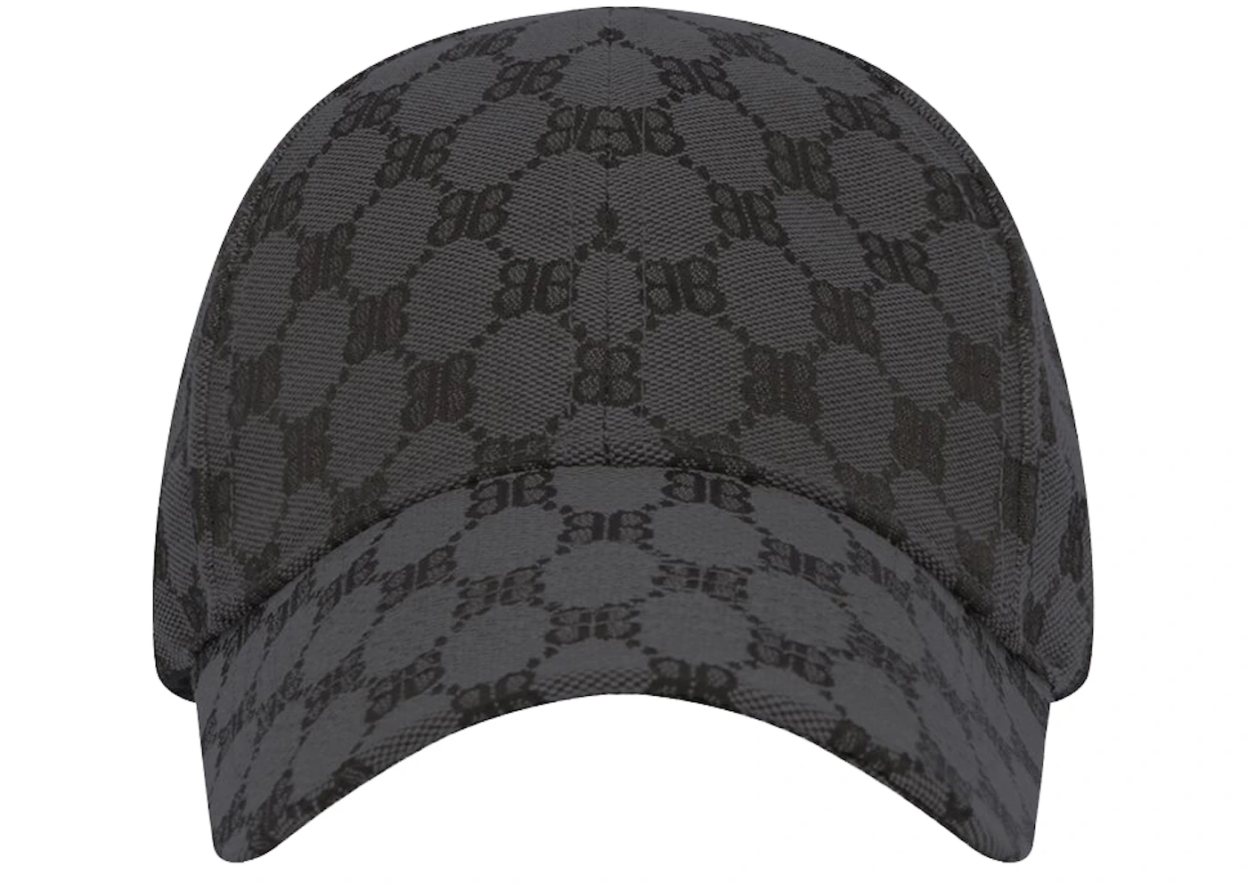 Balenciaga Gucci Collaboration HACKER Cap L Size 59cm BLACK Italy