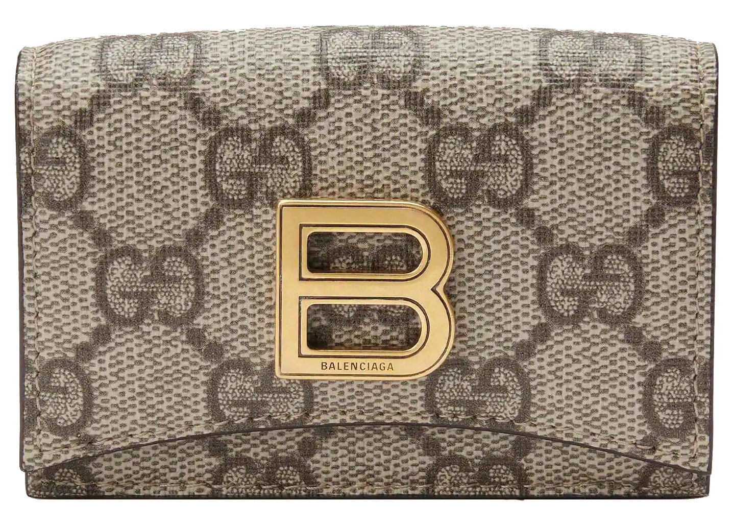 Gucci x Balenciaga The Hacker Project Card Case Wallet Beige/Ebony