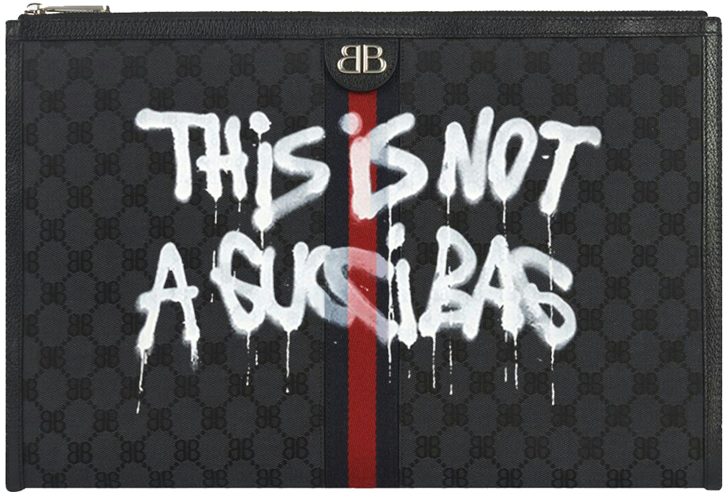 Balenciaga Gucci Hacker Project Graffiti Duffle Bag - 100% Authentic - Beige