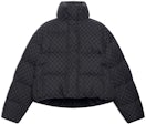 Gucci X Balenciaga The Hacker Project Hacker BB Puffer Jacket Black Dark  Grey for Men