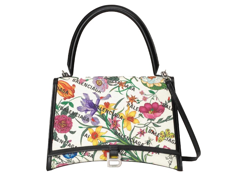 Gucci x Balenciaga The Hacker Project Medium Hourglass Bag White Flora