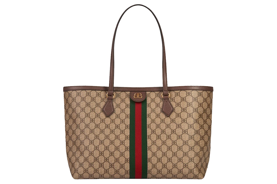 GUCCI Pre-owned X Balenciaga The Hacker Project Medium Tote Bag Beige