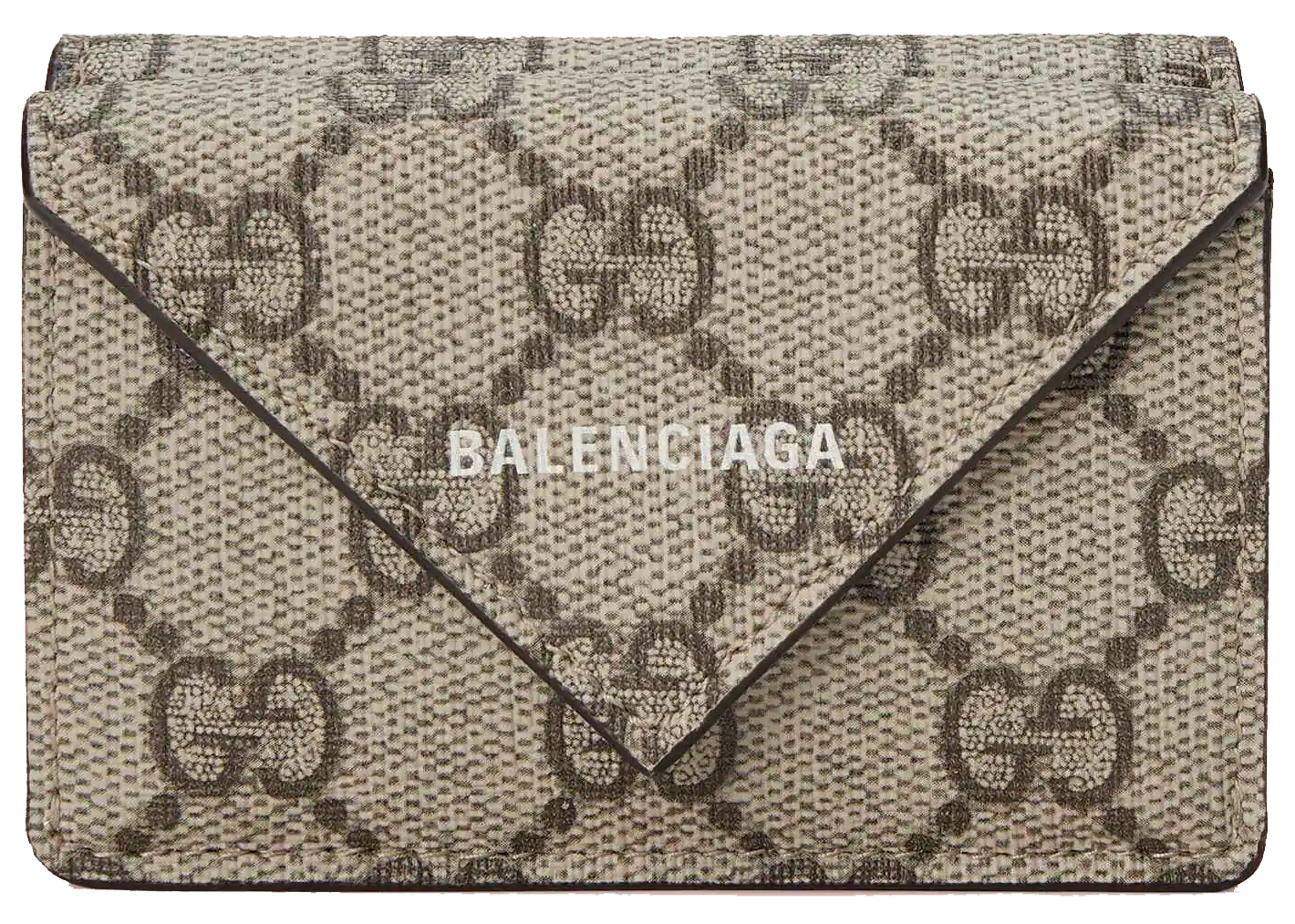 Gucci x Balenciaga The Hacker Project Papier Mini Wallet Beige 