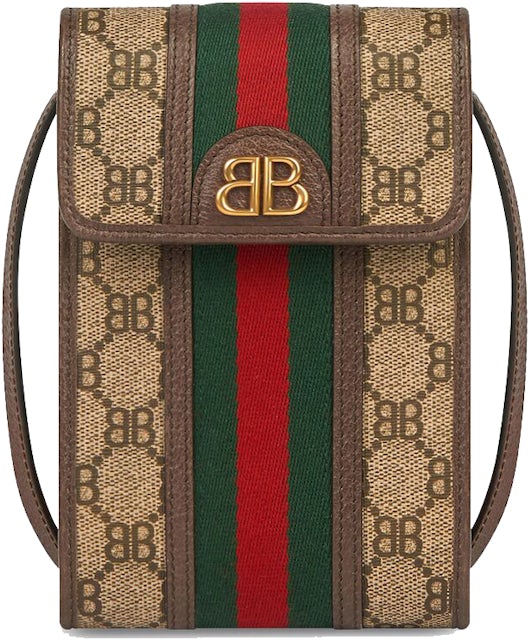 Gucci x Balenciaga The Hacker Project Phone Bag Beige in Canvas