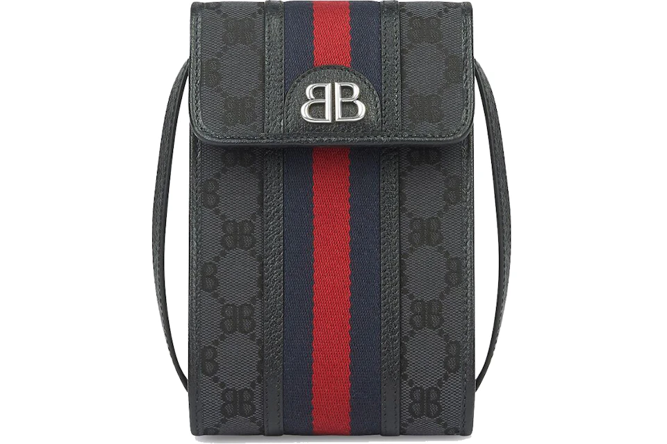 Gucci x Balenciaga The Hacker Project Phone Bag Black