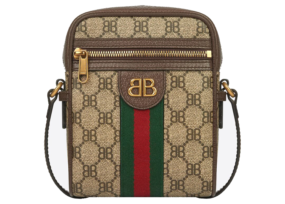 Gucci x Balenciaga The Hacker Project Shoulder Zip Bag Beige