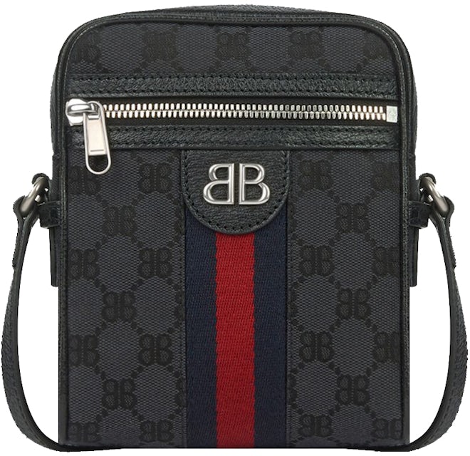 Balenciaga X Gucci GG Supreme Beige Ebony Monogram Neo Classic City Bag
