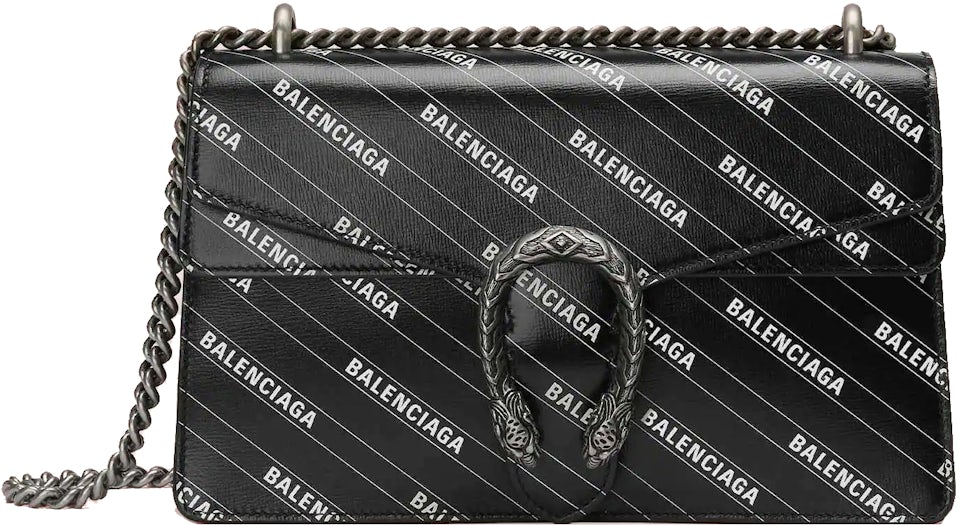 Limited edition special collaboration 2021 - Gucci x Balenciaga hackers  project Balenciaga hourglass top handle handbag small with strap in Gucci