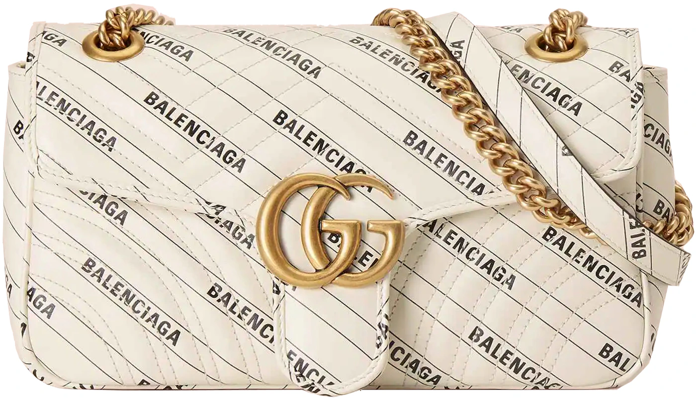 Gucci x Balenciaga The Hacker Project Small Boston Bag Beige in