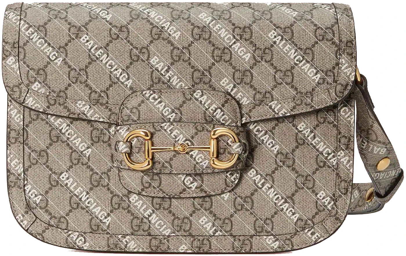 Gucci x Balenciaga Horsebit 1955 Shoulder Bag