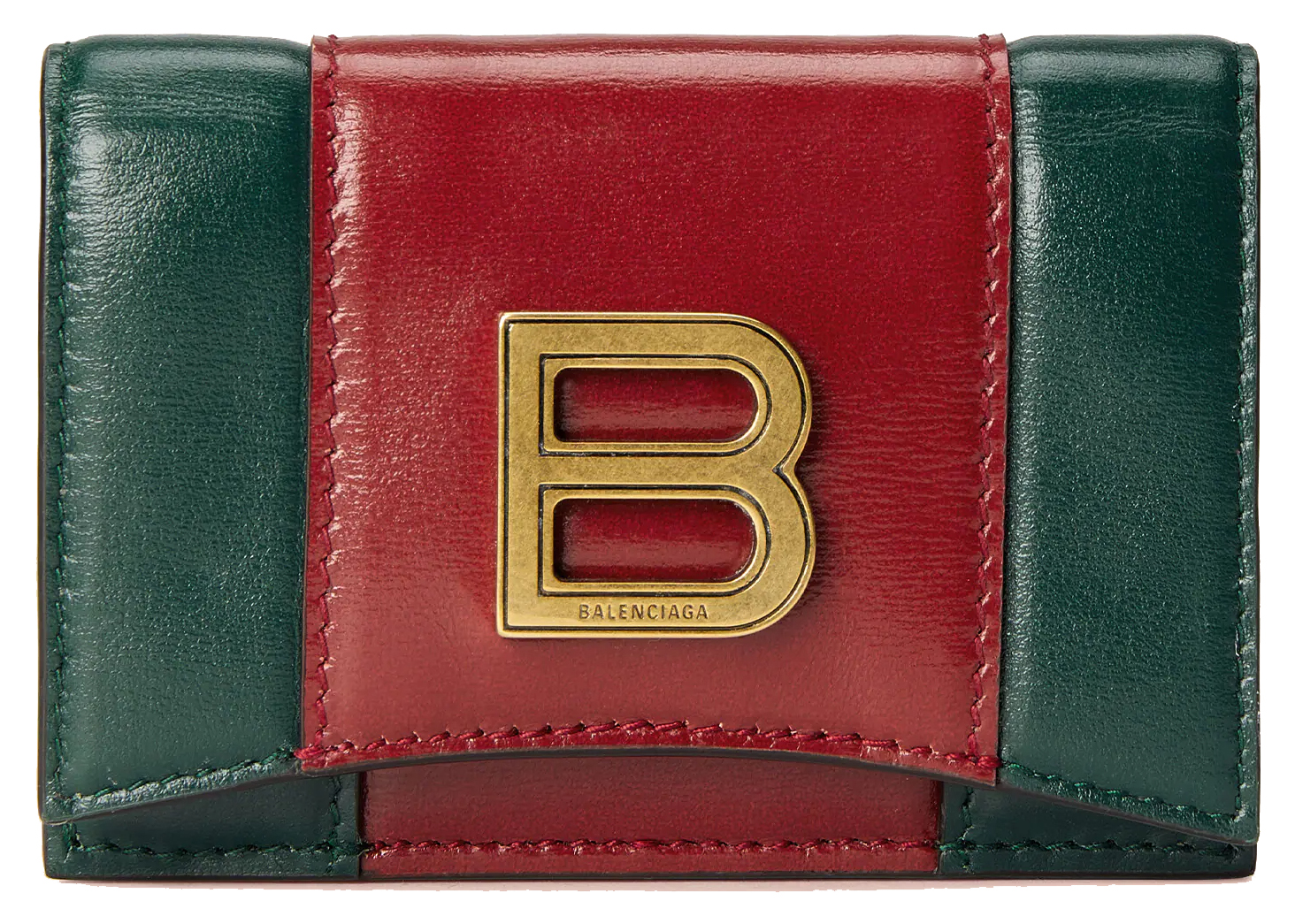 Gucci x Balenciaga The Hacker Project Snap Card Case Wallet Green/Red