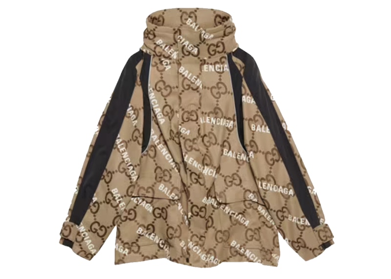 Gucci x Balenciaga The Hacker Project Jumbo GG Jacket Beige/Ebony 