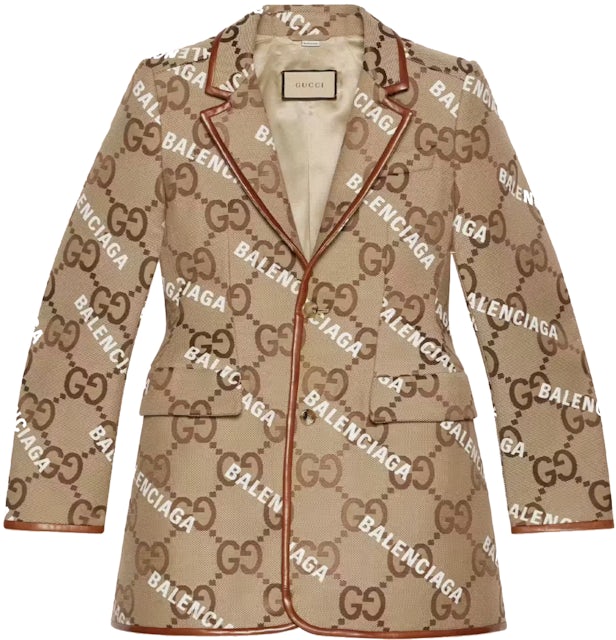 Gucci x Balenciaga Womens The Hacker Project Hacker Cocoon Puffer Gilet Vest Beige/Ebony