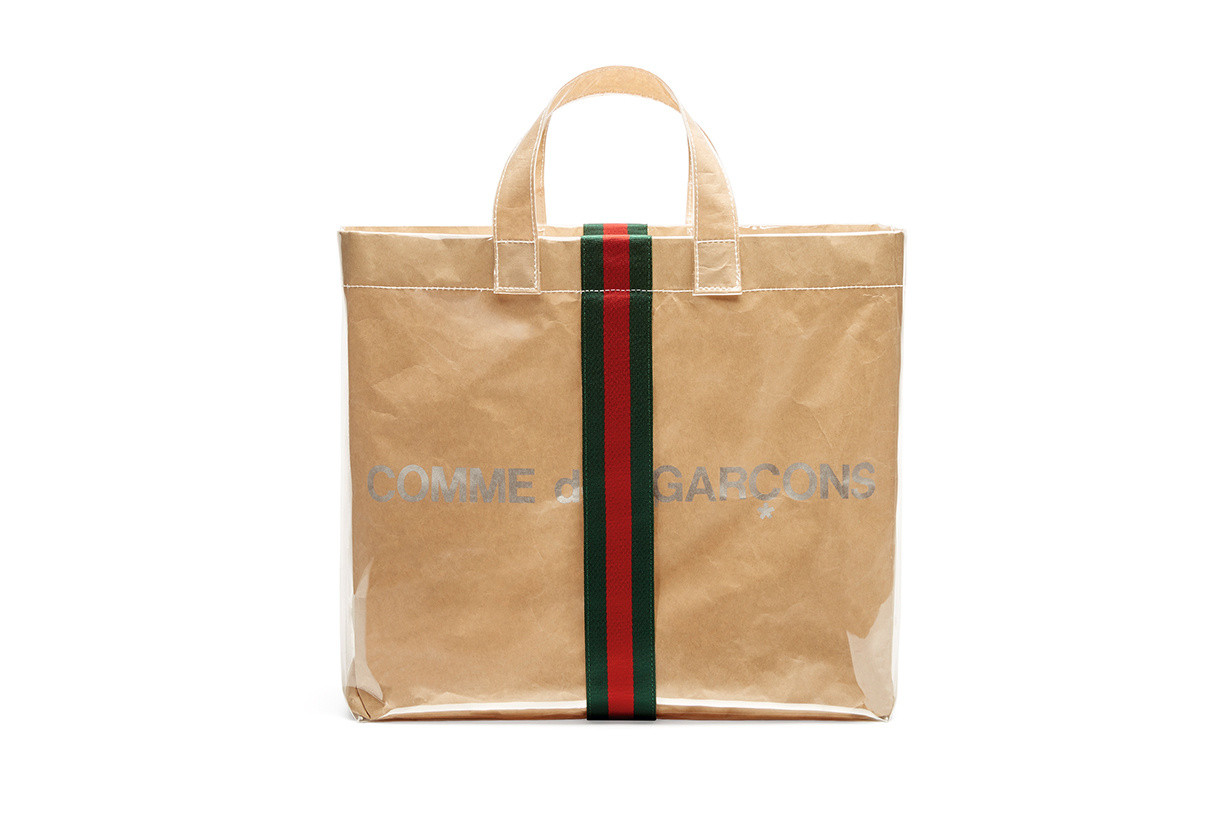 Gucci x Comme des Garcons Paper Tote Bag Vinyl Clear