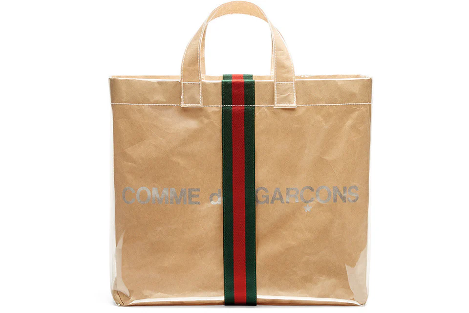 Gucci x Comme des Garcons Paper Tote Bag Vinyl Clear