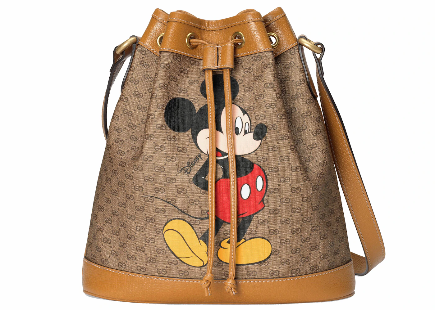 Gucci x Disney Vintage GG Supreme Mickey Mouse Bucket Bag