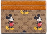 Leather card wallet Disney x Gucci Beige in Leather - 23487766