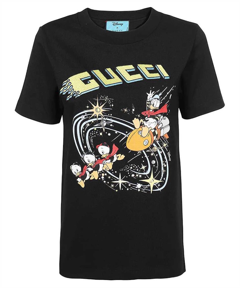 NEW Gucci Donald Duck Luxury Brand Gold Color 3D T-Shirt Limited Edition