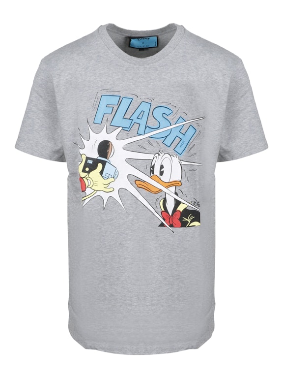 Pre-owned Gucci X Disney Donald Duck T-shirt Grey/multi