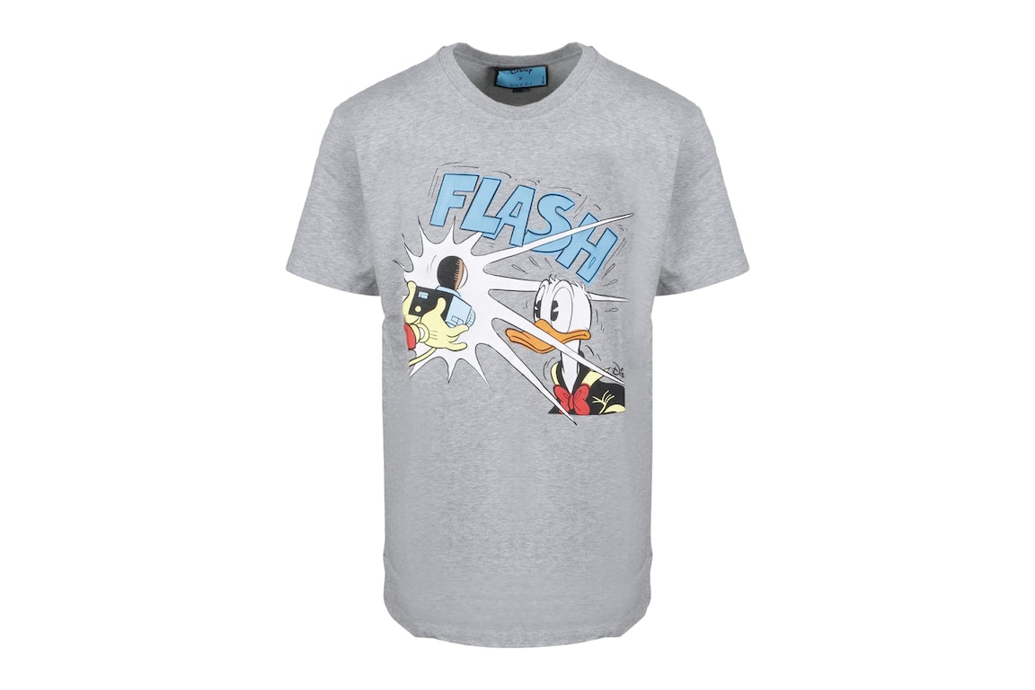 Pre-owned Gucci X Disney Donald Duck T-shirt Grey/multi