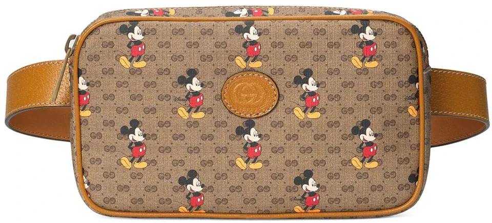 Gucci x Disney GG Supreme Belt Bag Beige in Coated with Gold-tone