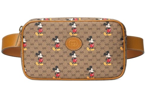 Gucci x Disney GG Supreme Belt Bag Beige in Coated Canvas/Leather