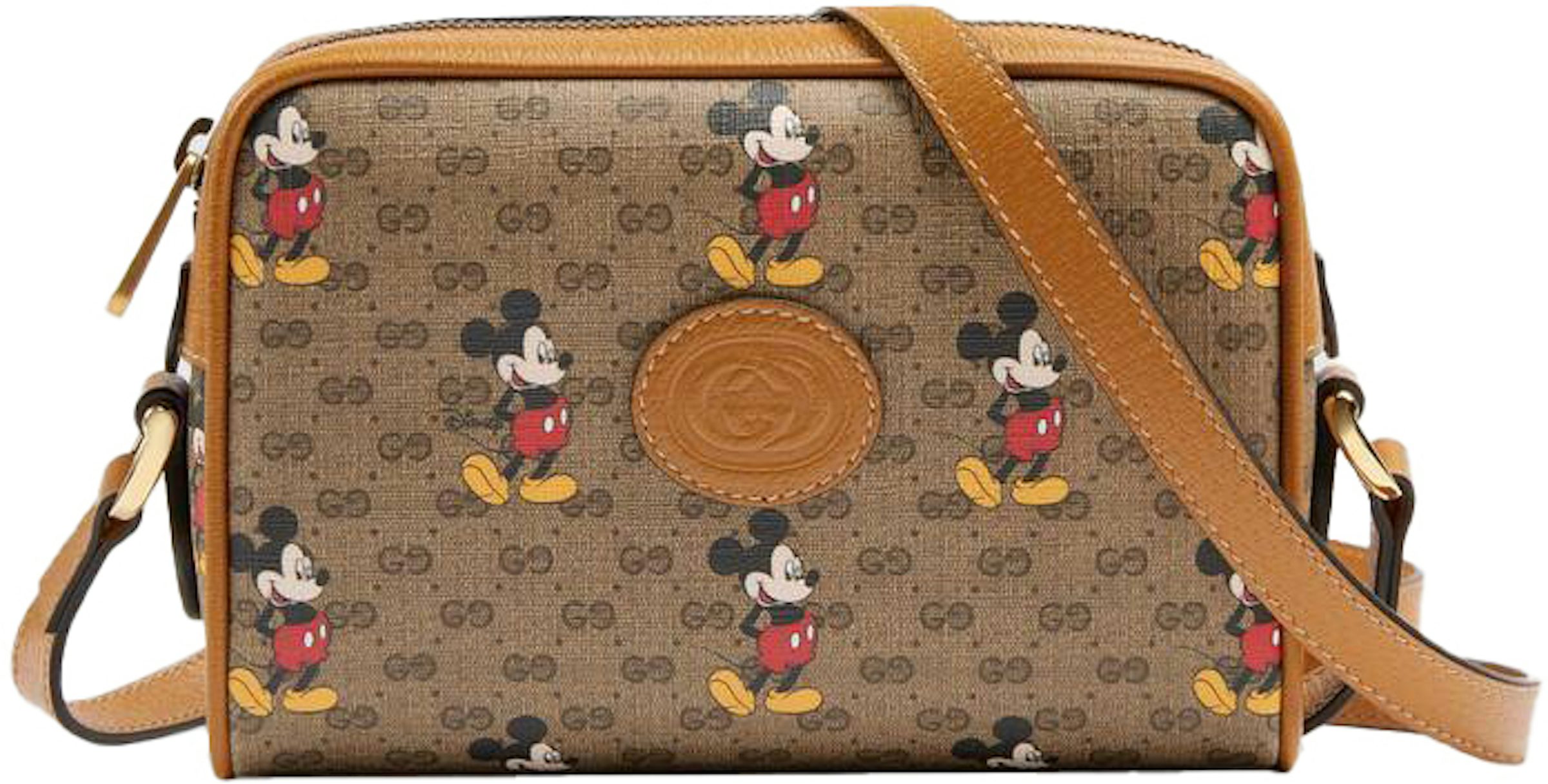 Gucci x Disney Backpack Mini GG Supreme Mickey Mouse Small Beige in Coated  Canvas/Leather with Antique Gold-tone - US